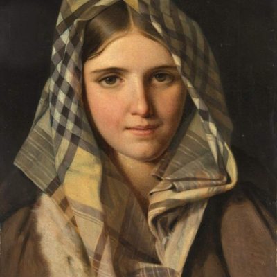 Венецианов А. Г. Девушка в платке