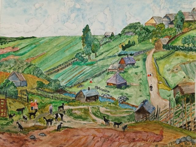 Гурова Арина.10лет.Юон К.Ф. Деревня Новгородской губернии